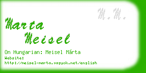 marta meisel business card